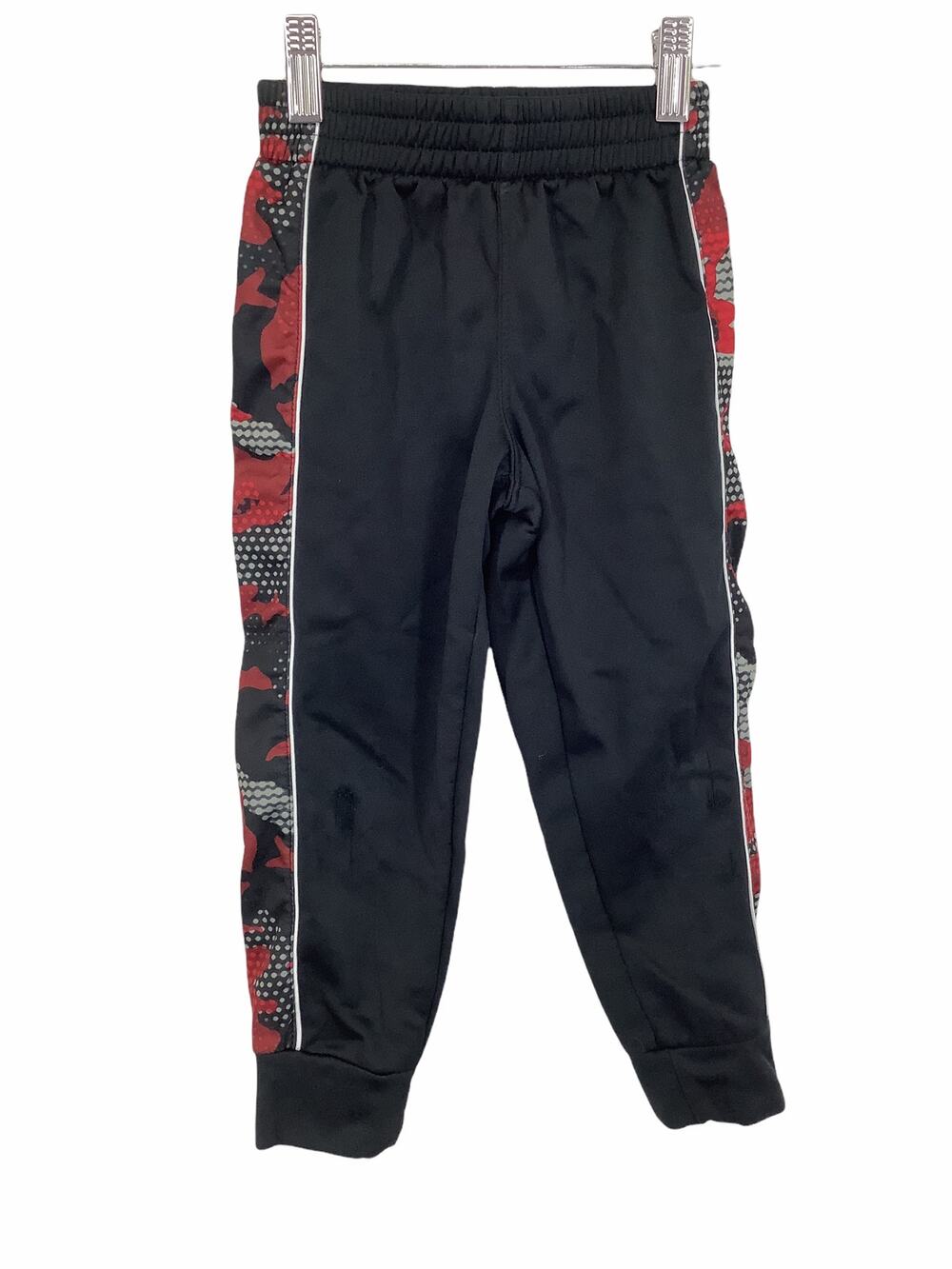 Bcg Boy's Black Red Camo Athletic Sweat Pants Kid's Youth Size 4